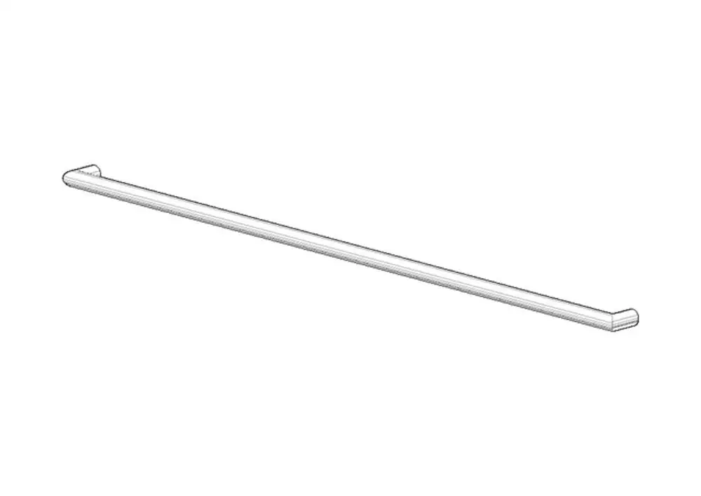 DORNBRACHT Rohr für Duschgarnitur ERSATZTEILE 05282259001 21 x 818 x 60 mm Weiß matt, 05282259001-10 Galeriebild 1